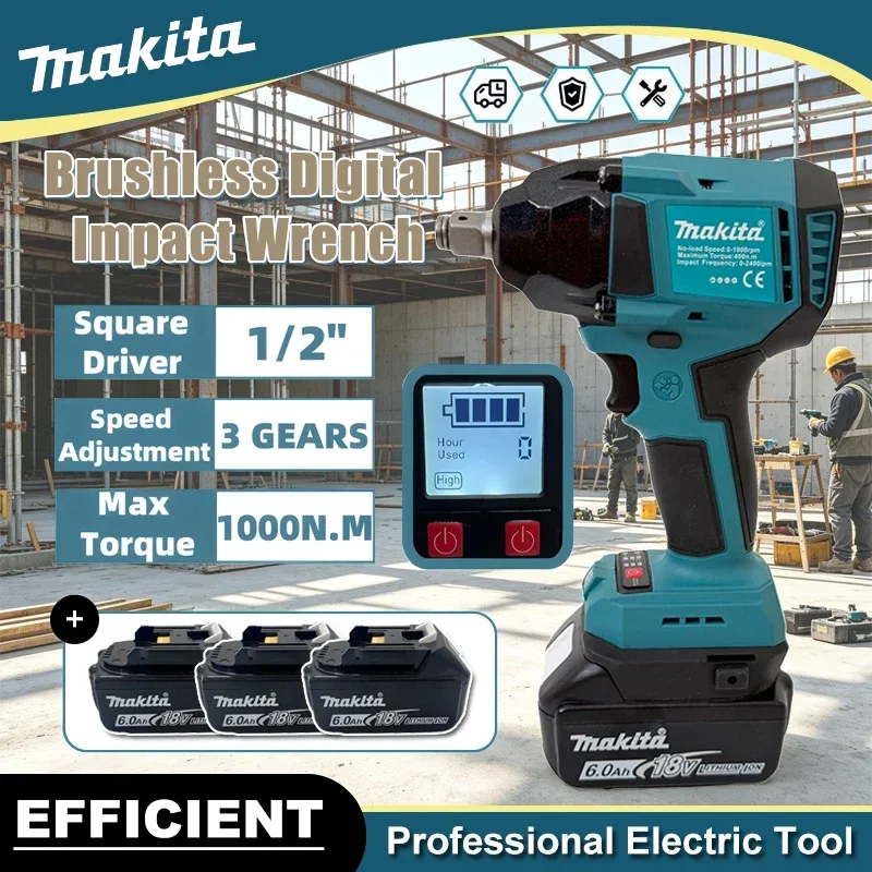 Makita Brushless Digital Displ - Torque Wrench Digital ulasan dan harga