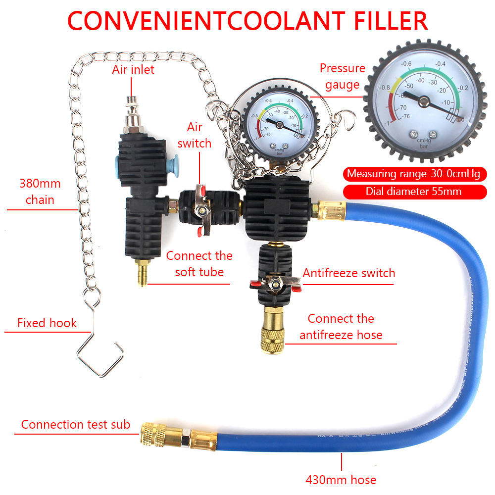Radiator Pressure Test Meter V - Radiator Pressure Tester ulasan dan harga