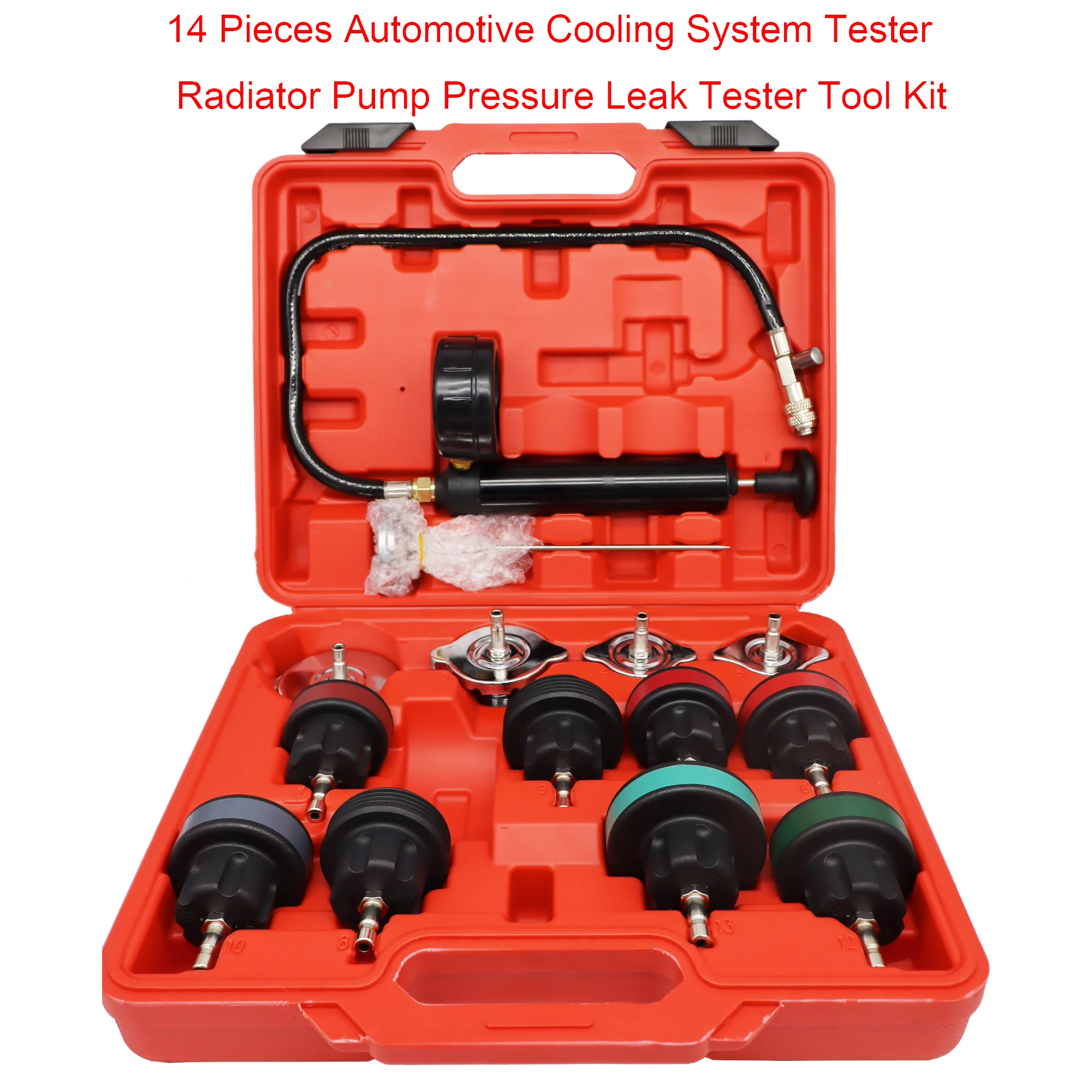 14 Pcs Universal Radiator Pres - Radiator Pressure Tester ulasan dan harga